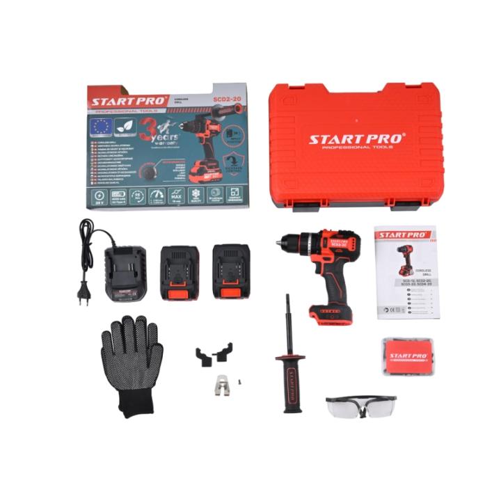 Фото Шуруповерт аккумуляторный Start Pro SCD2-20 BRUSHLESS  - Магазин MASMART