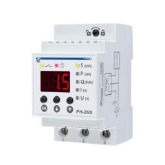 Фото Реле напруги однофазне Новатек РН-260t 63А з термозахистом  - Магазин MASMART