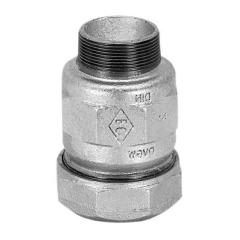 Фото Переходник зажимной QA  1/2" Н Atusa чугунный оцинкованный  - Магазин MASMART