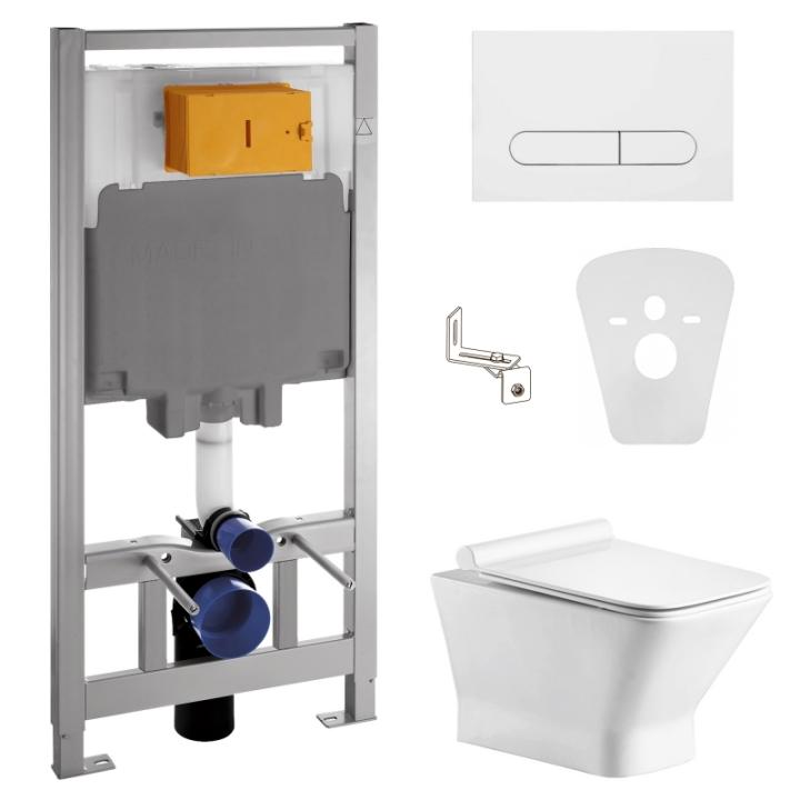 Фото Комплект установки Volle Master Neo с унитазом Leon Rimless Slim slow-closing (141919+13-11-160) - Магазин MASMART