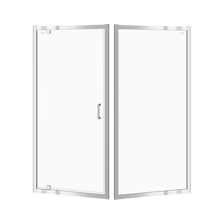 Фото Дверь для душевой ниши + боковая стенка Cersanit ZIP 90х90см S154-006+S154-008 - Магазин MASMART