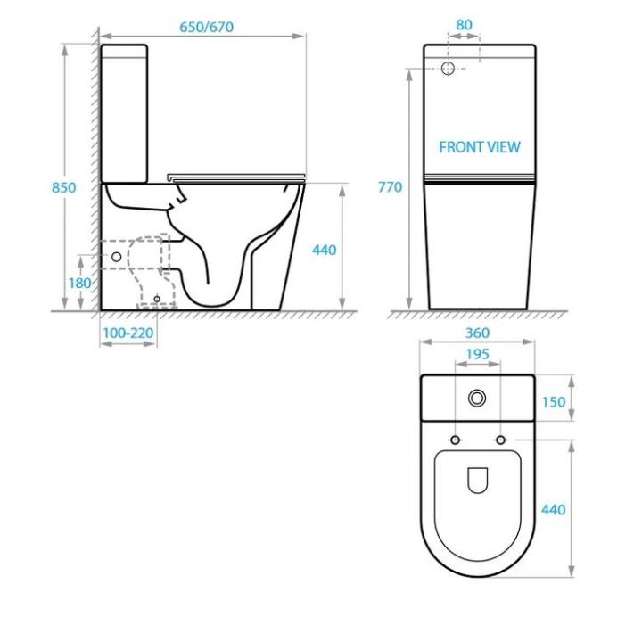 Фото Компакт Koller Pool Orion з сидінням Soft-close та бачком  - Магазин MASMART