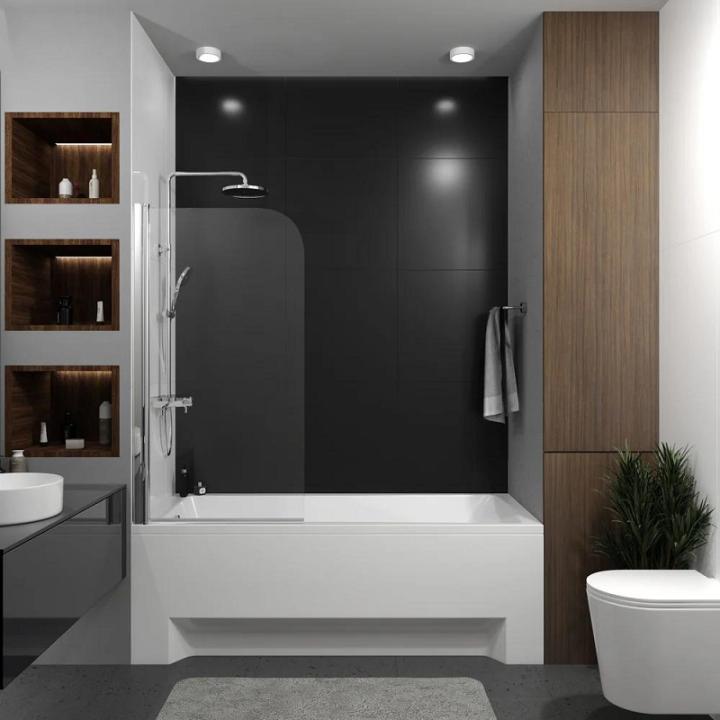 Фото Шторка для ванни Koller Pool QP93 одноелементна 75х140см  - Магазин MASMART