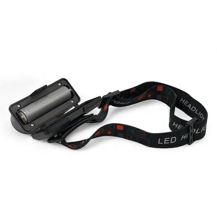 Фото Фонарь налобный аккумуляторный KX-1804 XPE+COB 1x18650 ЗУ Type-C  - Магазин MASMART