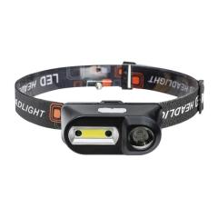 Фото Ліхтар налобний акумуляторний KX-1804 XPE+COB 1x18650 ЗУ...  - Магазин MASMART