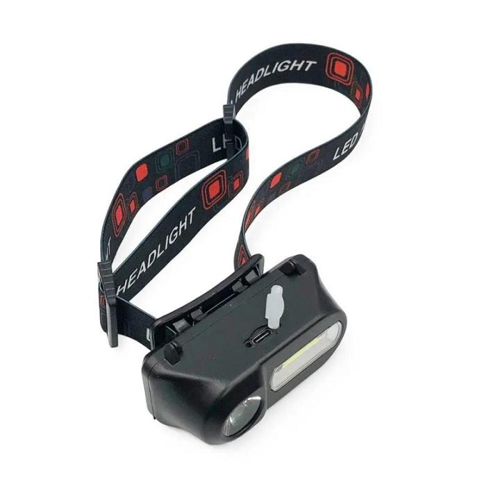 Фото Ліхтар налобний акумуляторний з датчиком руху KX-1804А XPE+COB Motion Sensor 1x18650 ЗУ Type-C  - Магазин MASMART