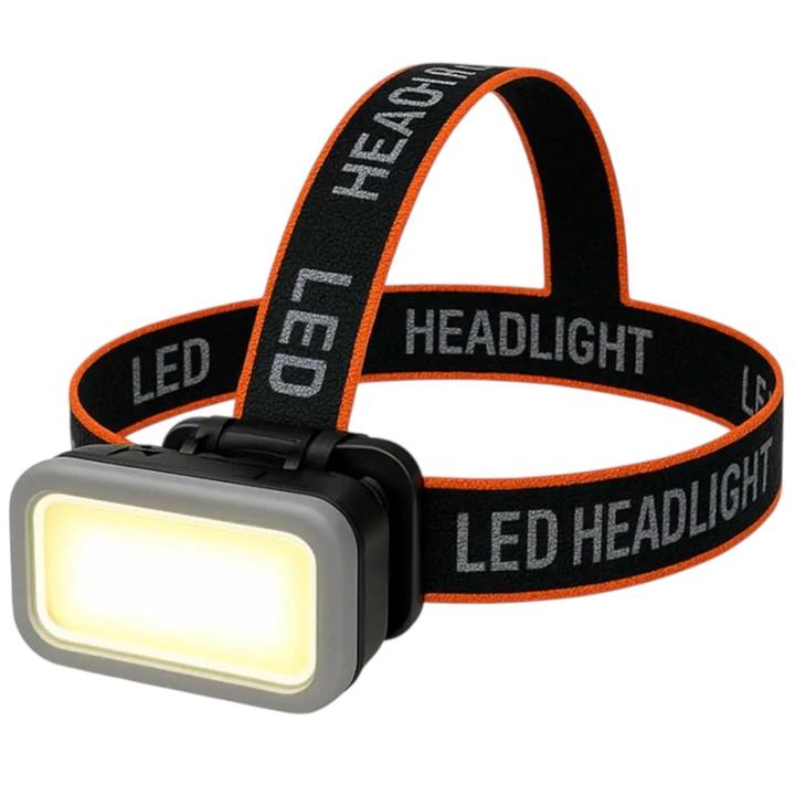 Фото Ліхтар наголовний акумуляторний Headlight KX-309 COB(white+red) 1x18650 ЗУ Type-C Box - Магазин MASMART