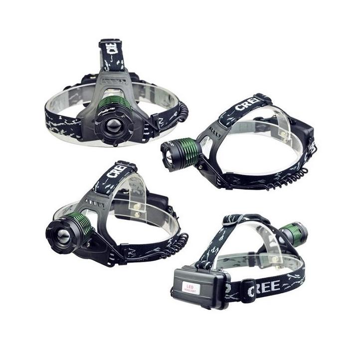 Фото Ліхтар наголовний акумуляторний Police BL-2188 T6 з 3 режимами і функцією zoom ЗУ micro USB 2х18650 Box  - Магазин MASMART