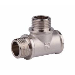 Фото Тройник 3/4" ВЗЗ латунный никелированный Thermo Alliance...  - Магазин MASMART