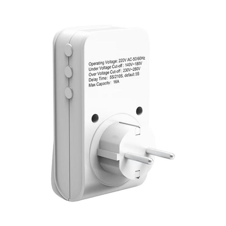 Фото Реле напруги Horoz Electric PROTEX-R 16А 165V-260V у розетку  - Магазин MASMART