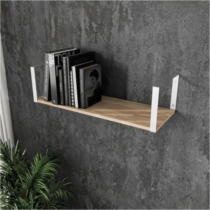 Фото Полка настенная Moreli XS-21 Дуб сонома/К-белый 60х22х29 см - Магазин MASMART