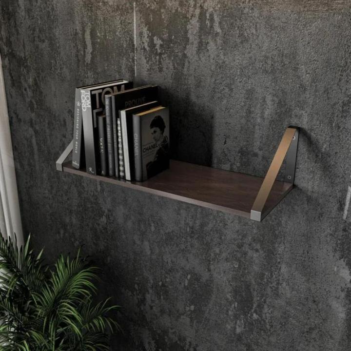 Фото Полиця настінна Moreli XT-28 Венге темний/К-чорний 80х21х29 см - Магазин MASMART