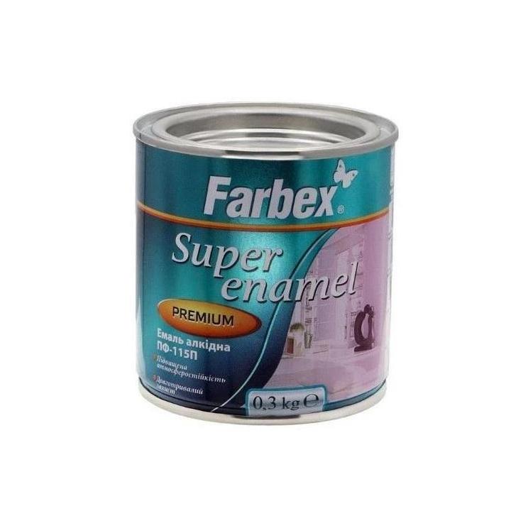 Фото Эмаль алкидная Farbex ПФ-115П белая 0,25 кг - Магазин MASMART