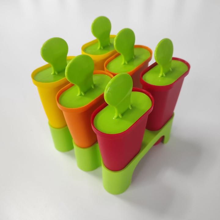 Фото Форми для морозива 6 шт. х 75 мл з підставкою Алеана (колір в асортименті)  - Магазин MASMART