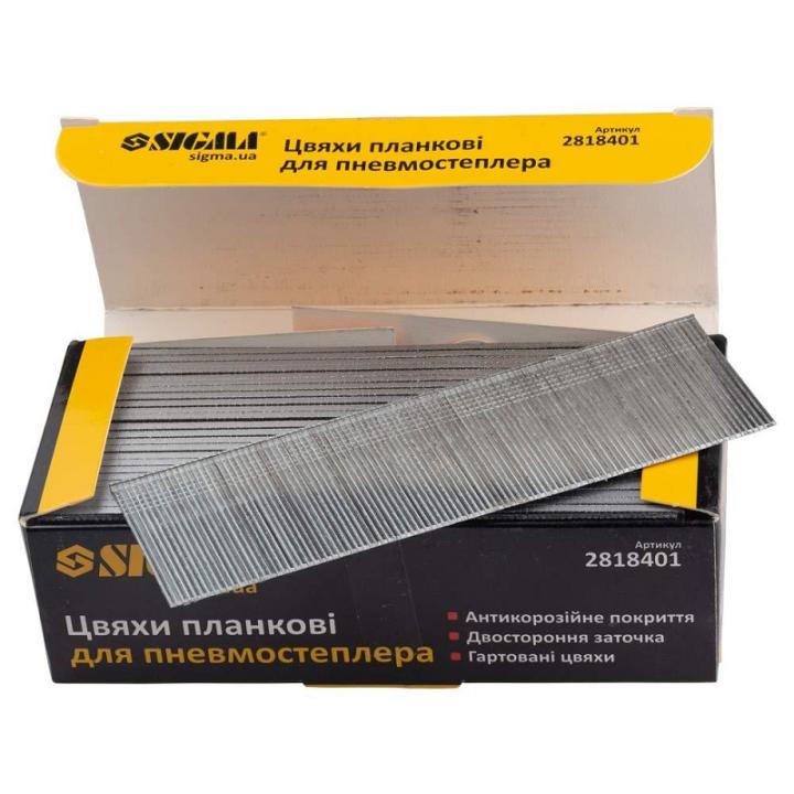 Фото Гвозди планковые 40×1.25×1мм для пневмостеплера 5000шт SIGMA (2818401)  - Магазин MASMART