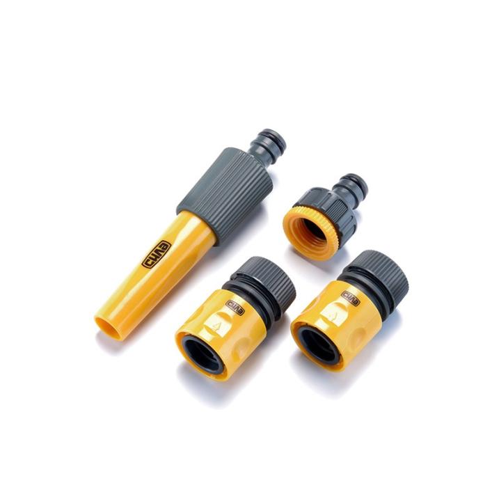 Фото Набор: насадка-распылитель, коннекторы 1/2: 1/2 аквастоп, 1/2, адаптер 1/2+3/4 СИЛА (551281) - Магазин MASMART