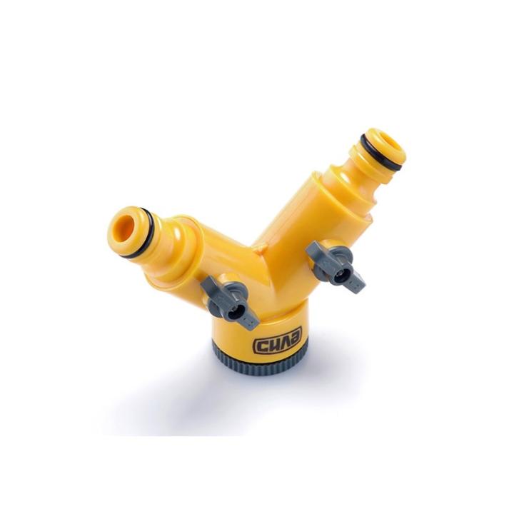 Фото Распределитель 2-х канальный с адаптерами 1/2, вход 1/2+3/4 СИЛА (551125) - Магазин MASMART