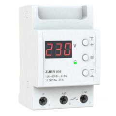 Фото Реле напруги однофазне ZUBR D50 50A  - Магазин MASMART