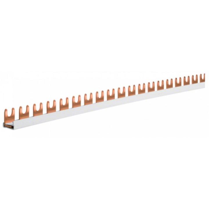 Фото Шина з'єднувальна вилочна 1-полюсна на 57 модулів, з ізоляцією, 10мм2 Hager KDN163B - Магазин MASMART