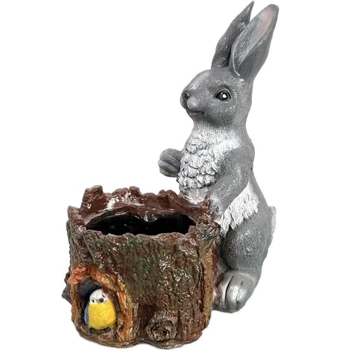 Фото Фигура садовая Кроленок с пеньком 40х24х40 см (801) - Магазин MASMART