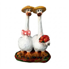 Фото Фигура садовая Два гуся 55 см (951)  - Магазин MASMART