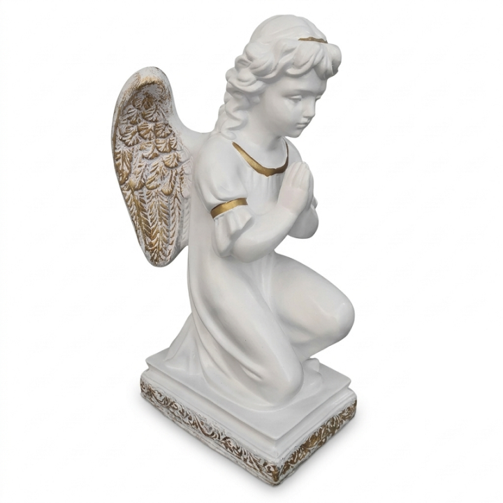 Фото Фігура садова Ангел, що молиться 60 см (500) білий - Магазин MASMART