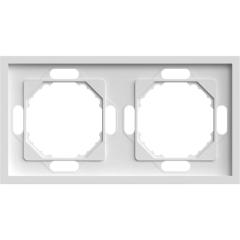 Фото Рамка 2-місна універсальна Ardero Soft EF102-W білий  - Магазин MASMART