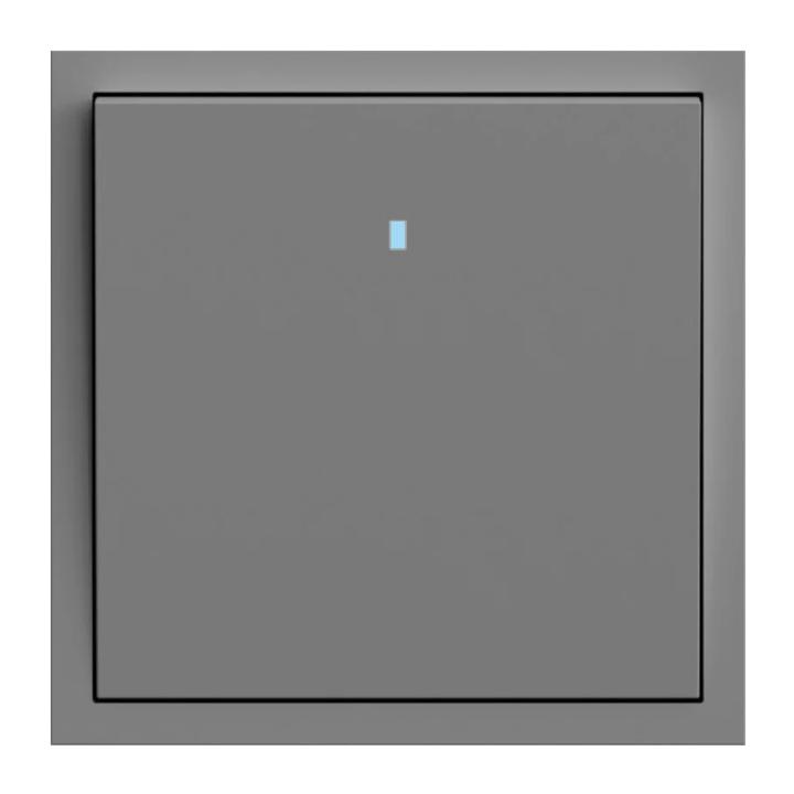 Фото Механізм вимикача одноклавішний з підсвіткою Ardero Soft EV111L-G сірий - Магазин MASMART