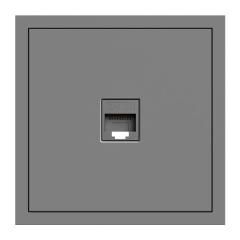 Фото Механизм компьютерной розетки Ardero Soft ER151PC-G серый  - Магазин MASMART