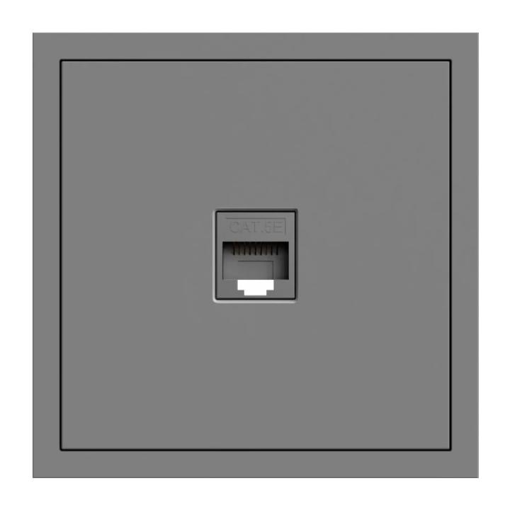 Фото Механизм компьютерной розетки Ardero Soft ER151PC-G серый - Магазин MASMART