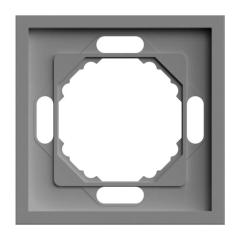Фото Рамка 1-місна універсальна Ardero Soft EF101-G сірий  - Магазин MASMART