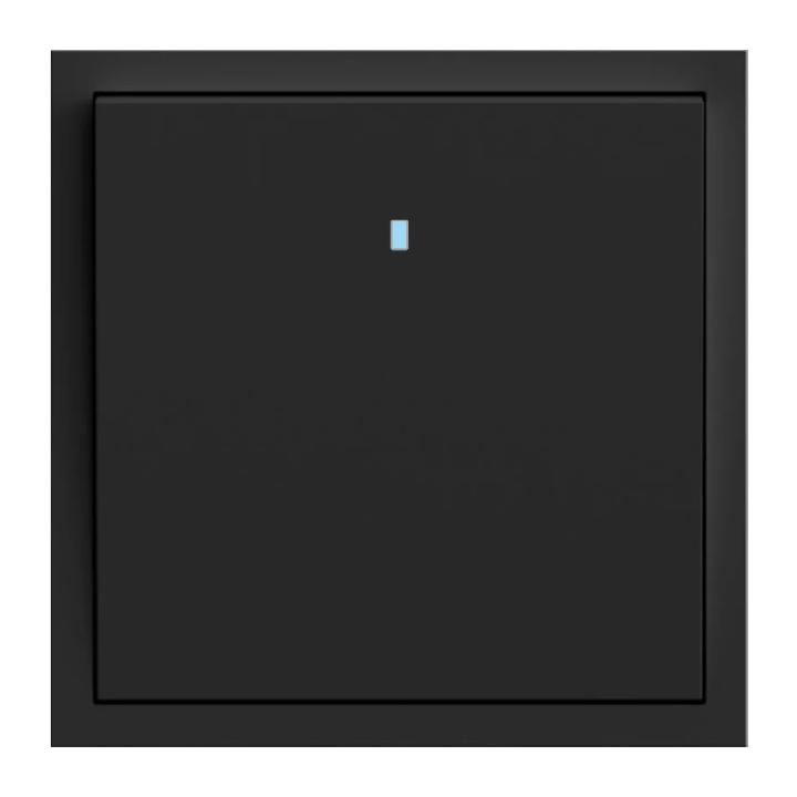 Фото Механизм выключателя одноклавишный с подсветкой Ardero Soft EV111L-B черный - Магазин MASMART