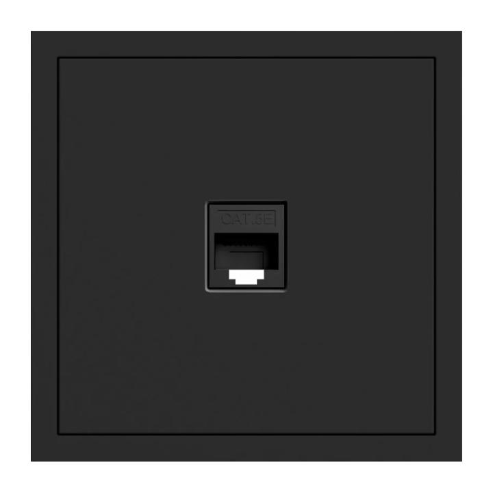 Фото Механизм компьютерной розетки Ardero Soft ER151PC-B черный - Магазин MASMART