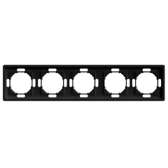 Фото Рамка 5-місна універсальна Ardero Soft EF105-B чорний  - Магазин MASMART