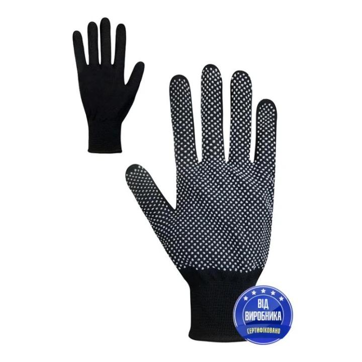 Фото Рукавички синтетичні з ПВХ крапкою Seven р.10 - Магазин MASMART