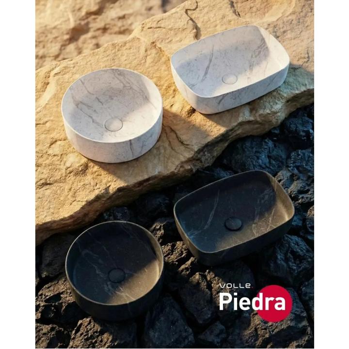 Фото Раковина накладная Volle PIEDRA 52х39,5х13,5 см светлый мармур 1301.005231  - Магазин MASMART