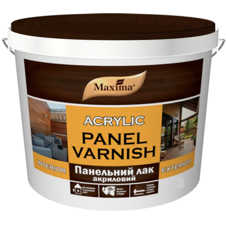 Фото Лак панельний гляцевий Maxima 0,9 л - Магазин MASMART