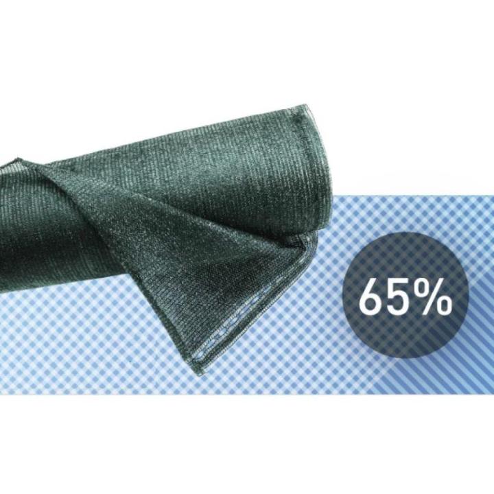 Фото Сетка затененная 65% (3 м) зеленая полимерная  - Магазин MASMART