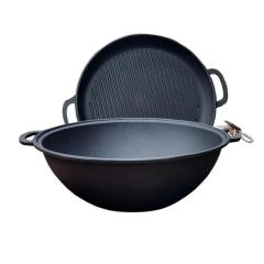 Фото Казан узбецький з кришкою-сковородою гриль Maysternya 12л...  - Магазин MASMART