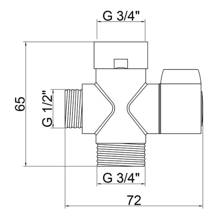 Фото Дивертор для змішувача Kroner KRM - C951  - Магазин MASMART