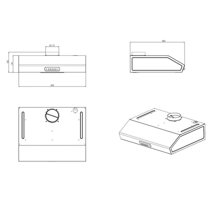 Фото Витяжка Grunhelm GVP 410 WF  - Магазин MASMART