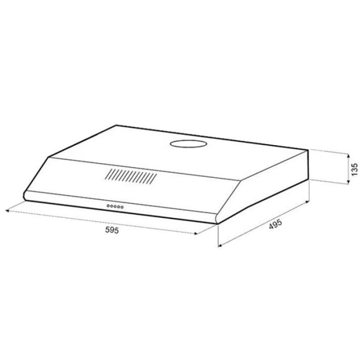Фото Витяжка Grunhelm GVP 220 I нержавійка  - Магазин MASMART