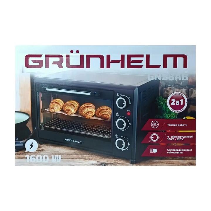 Фото Піч електрична Grunhelm GN28AВ 28л 1600Вт  - Магазин MASMART