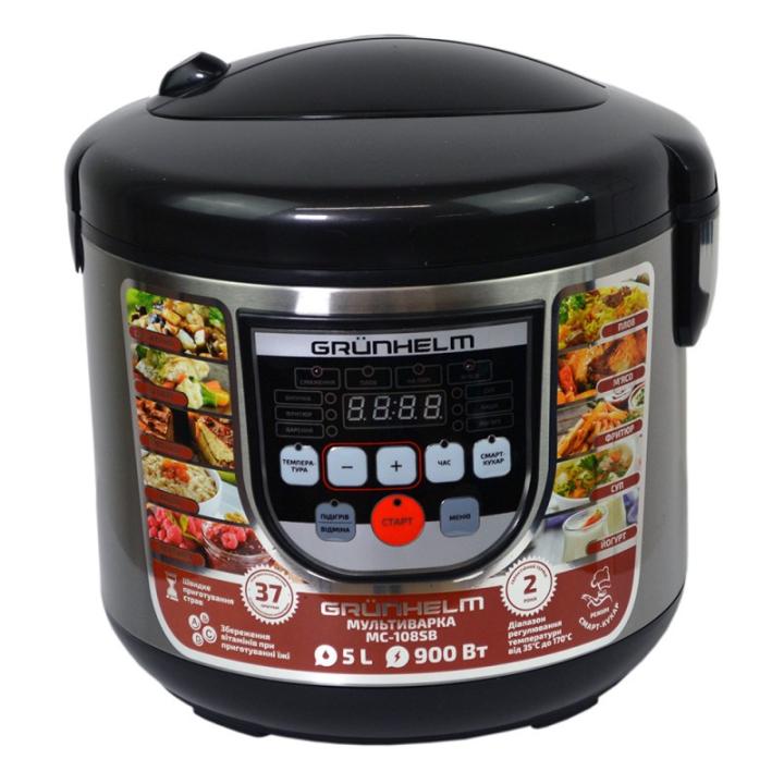 Фото Мультиварка Grunhelm MC-108SB 5л 900Вт  - Магазин MASMART