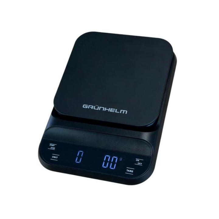 Фото Ваги кухонні Grunhelm KES-030B з таймером,  дисплей LED, до 3 кг - Магазин MASMART