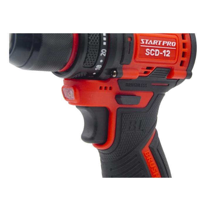 Фото Шуруповерт аккумуляторный Start Pro SCD-12 BRUSHLESS  - Магазин MASMART
