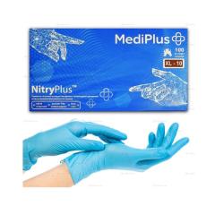 Фото Рукавички нітрилові NitryPlus Light сині XL (70102)  - Магазин MASMART