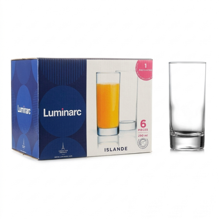 Фото Набір склянок Luminarc Islande 290 мл 6 шт (N1316)  - Магазин MASMART
