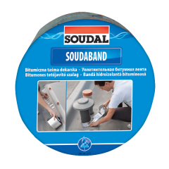 Фото Лента битумная Soudal Soudaband 100 мм / 10 м графит  - Магазин MASMART