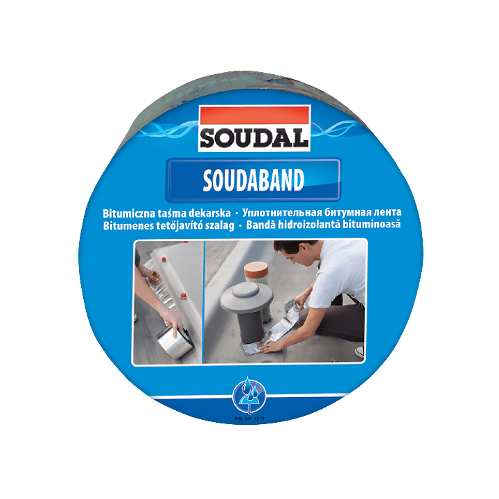 Фото Лента битумная Soudal Soudaband 100 мм / 10 м графит - Магазин MASMART